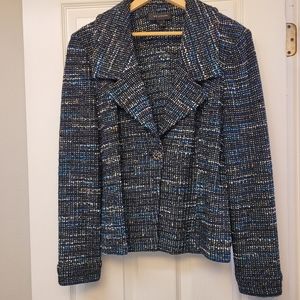 St John tweed single button Blazer ladies size 12